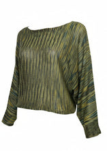 Load image into Gallery viewer, Green patterned sweater on a mannequin against a white background