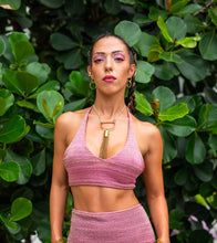 Load image into Gallery viewer, Two Piece Metallic Bikini Top & Shorts