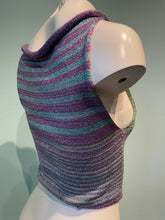 Load image into Gallery viewer, Celestia Striped Scoop Neck Crop