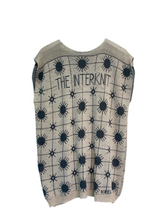 Load image into Gallery viewer, Interknit Knit Cream Grey Jacquard Star Tunic
