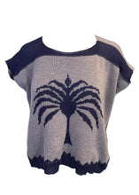 Load image into Gallery viewer, Lavender sweater with Purple pattern on a mannequin against a white background