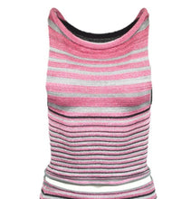 Load image into Gallery viewer, Celestia Striped Scoop Neck Crop