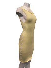 Load image into Gallery viewer, yellow dress peekaboo sides