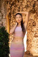 Load image into Gallery viewer, Celestia Striped Scoop Neck Crop