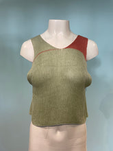 Load image into Gallery viewer, Mint peach rib tank
