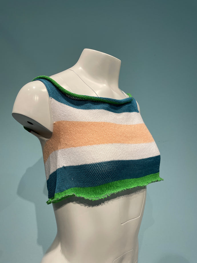 Color block crop top