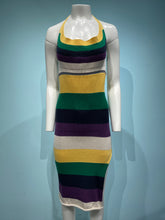 Load image into Gallery viewer, Color Block Halter Dress
