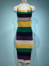 Load image into Gallery viewer, Color Block Halter Dress
