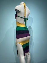 Load image into Gallery viewer, Color Block Halter Dress
