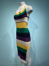 Load image into Gallery viewer, Color Block Halter Dress
