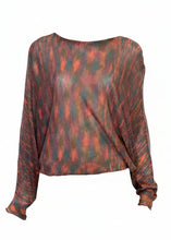 Load image into Gallery viewer, Mannequin wearing a Peach patterned sweater on a white background

