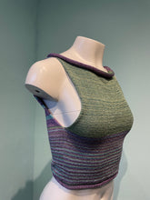 Load image into Gallery viewer, Celestia Striped Scoop Neck Crop
