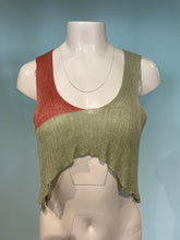 Load image into Gallery viewer, Mint peach rib tank
