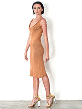 Load image into Gallery viewer, Bamboo Metallic Knit tank dress
