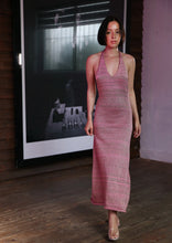 Load image into Gallery viewer, Luna Cross Back Halter Maxi Dress
