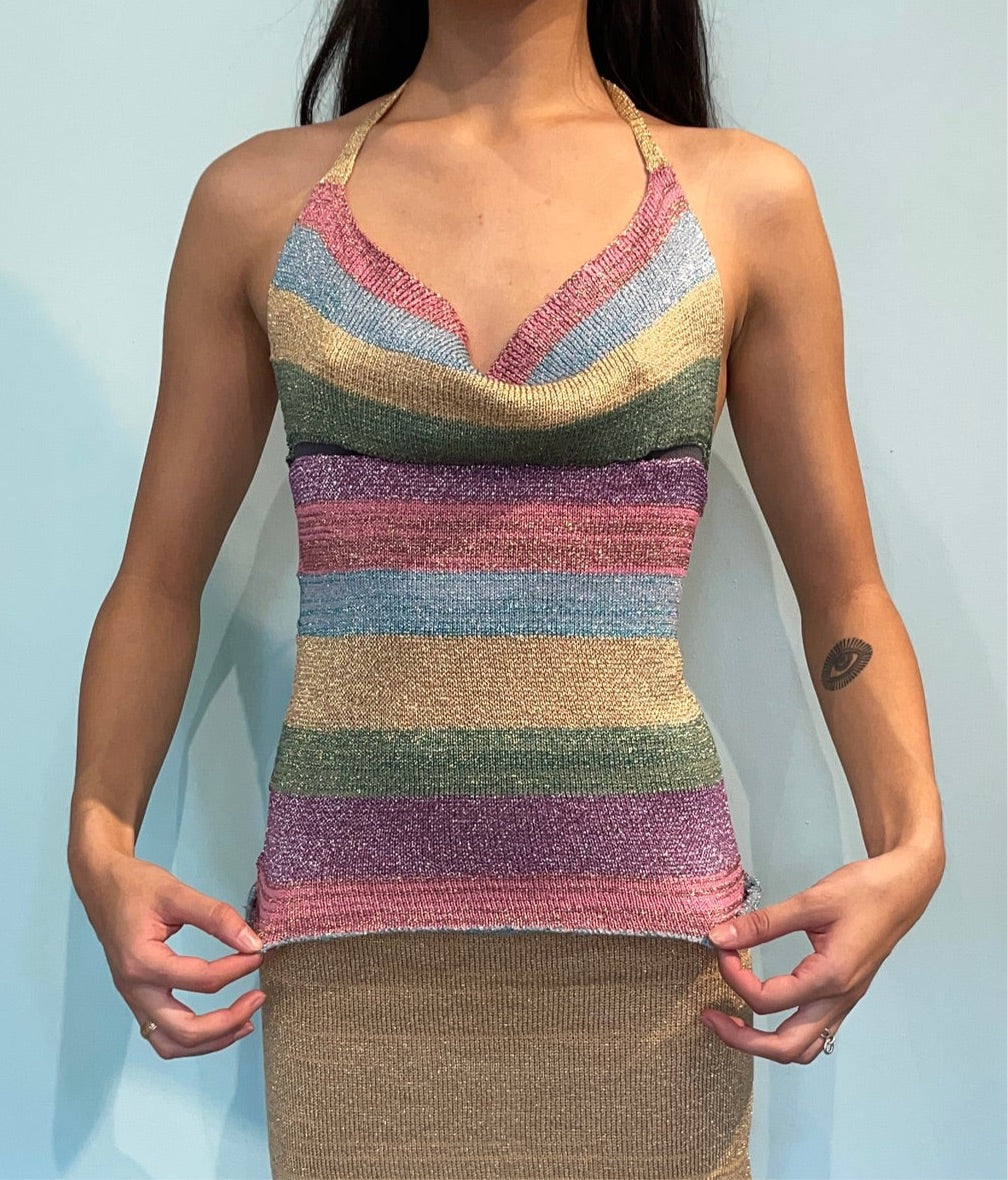 Square halter top