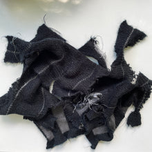 Load image into Gallery viewer, Black Shredded Scarf

