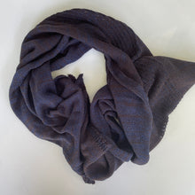 Load image into Gallery viewer, Blue Black Sparkle Scarf
