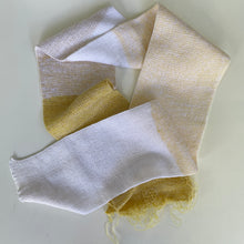 Load image into Gallery viewer, Sparkle Light Yellow-White scarf
