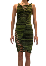 Load image into Gallery viewer, Snip Tease Green Dress
