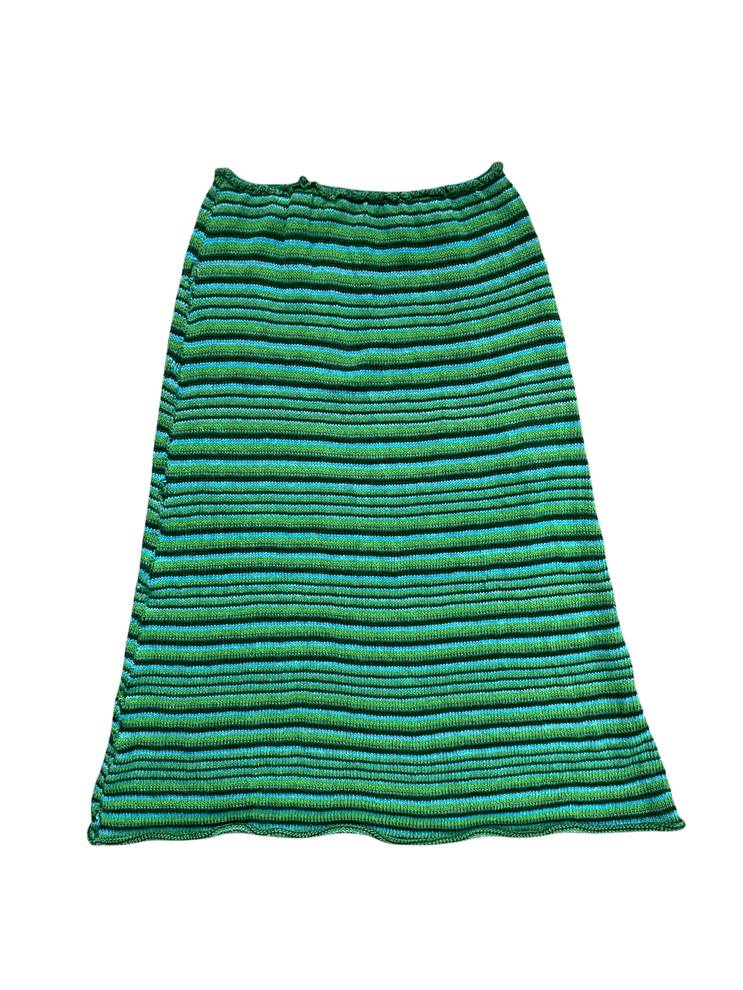 Striped Midi tube skirt