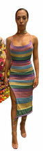 Load image into Gallery viewer, Pastel Rainbow Halter Dress
